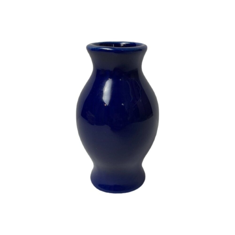 Cobalt Blue Bud Vase 4.5" Marked USA